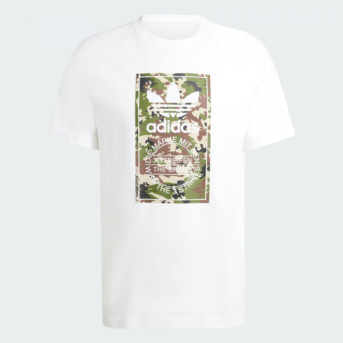 Мужская футболка adidas CAMO TONGUE TEE белая фото