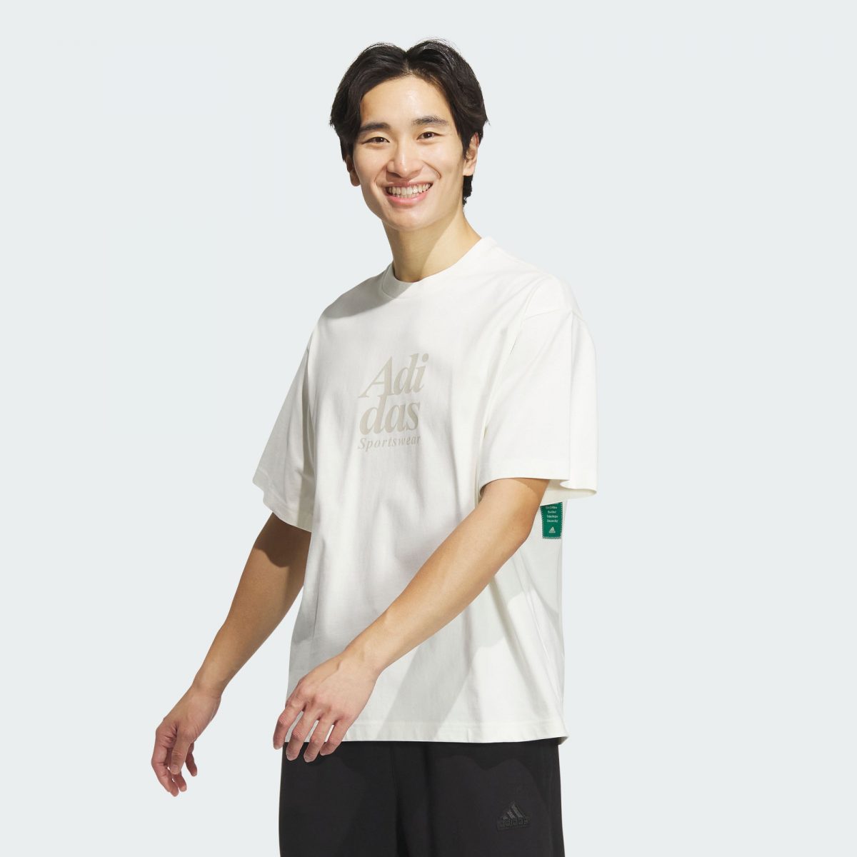 Мужская футболка adidas GRAPHIC T-SHIRT белая фото
