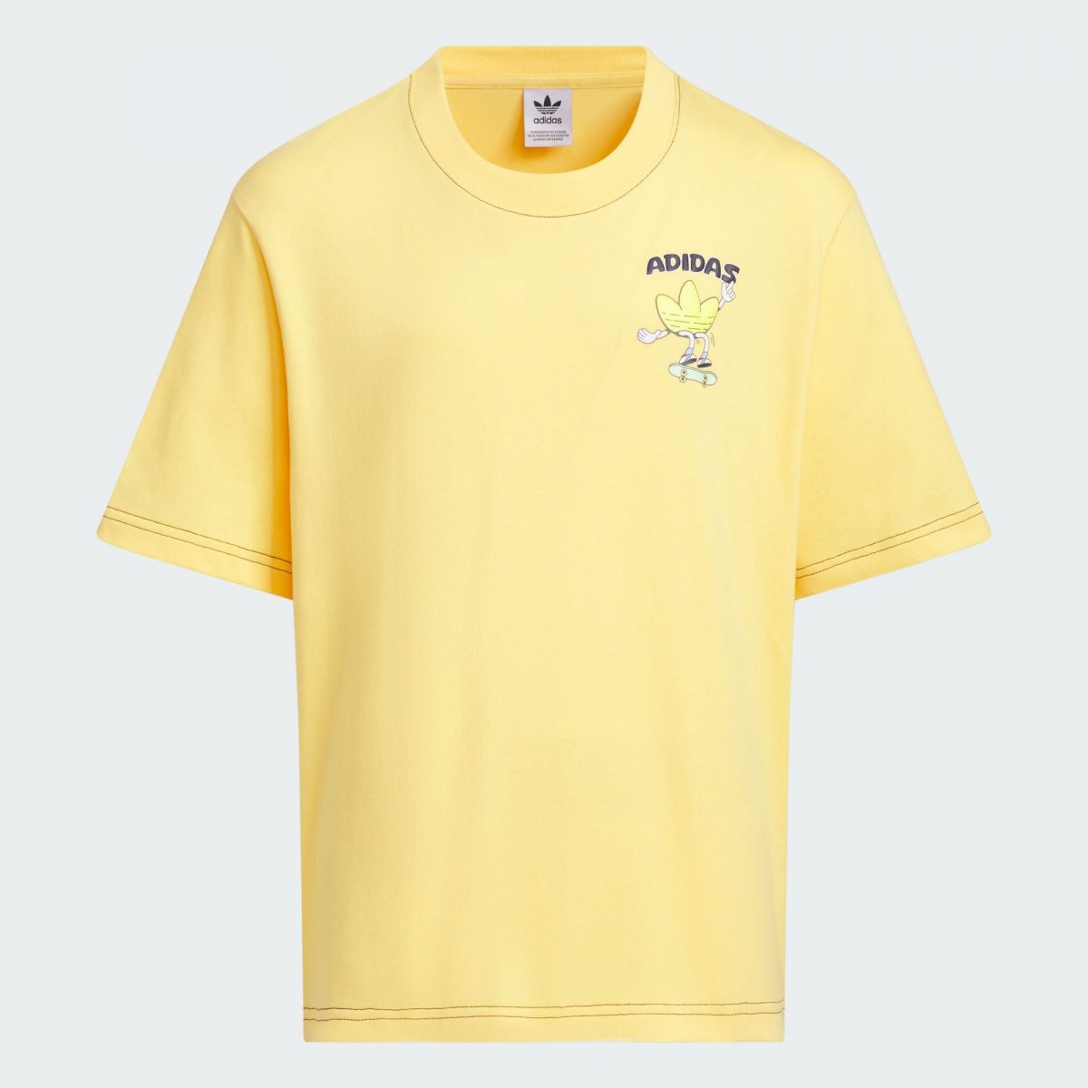 Детская футболка adidas TREFOIL LOGO T-SHIRT желтая фото