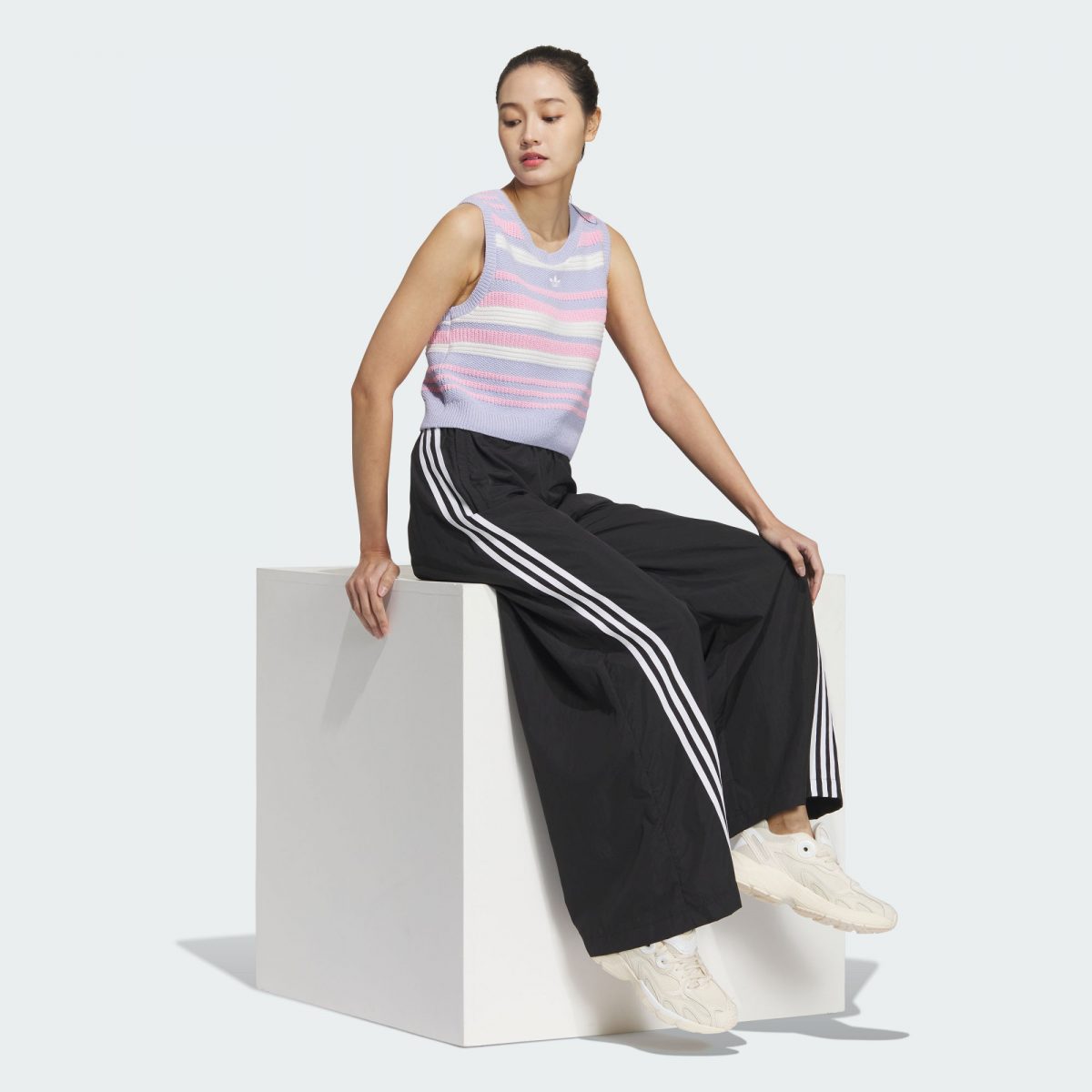 Женская майка adidas KNIT STRIPED TANK TOP