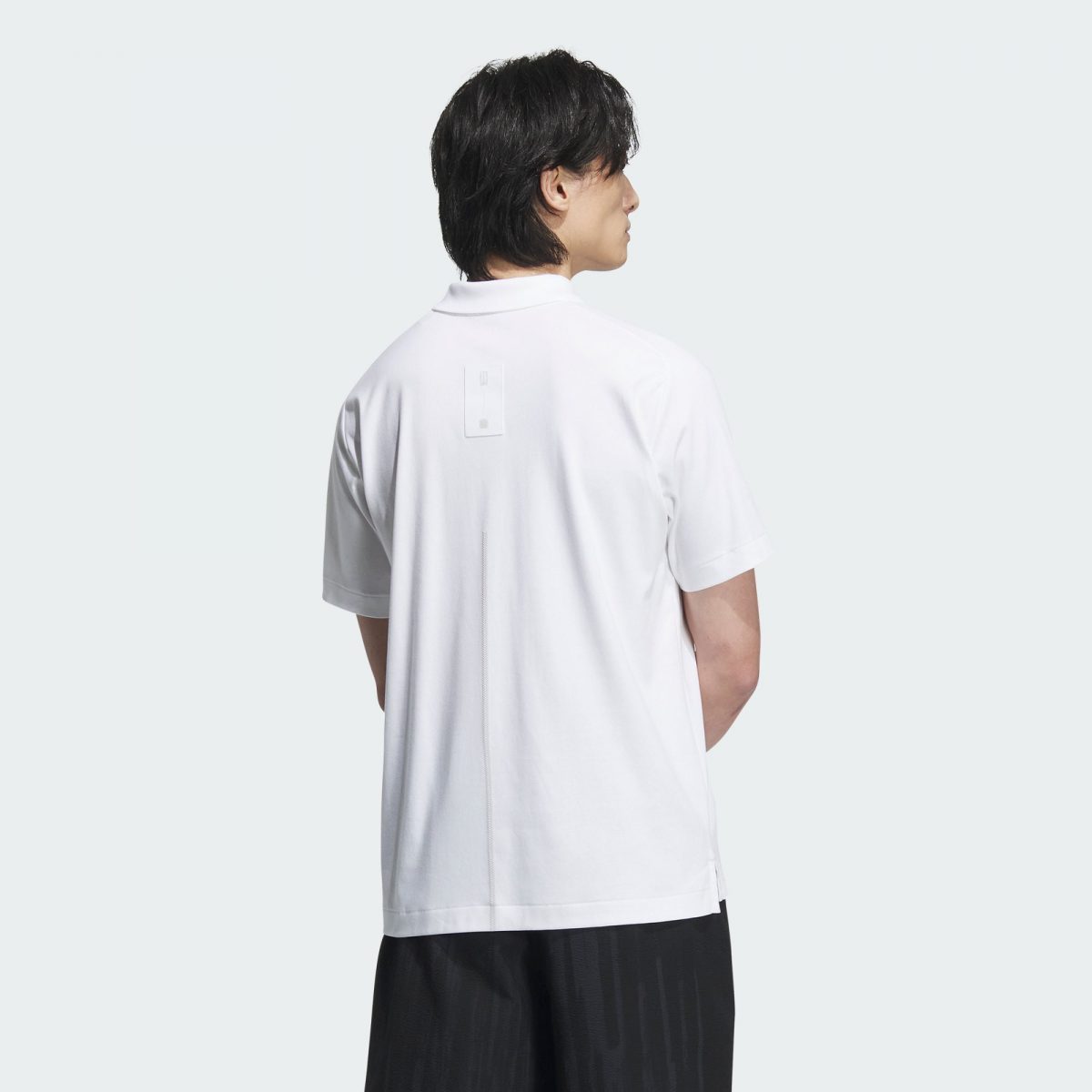 Мужская футболка adidas WUJI MUSTHAVE POLO SHIRT белая фотография