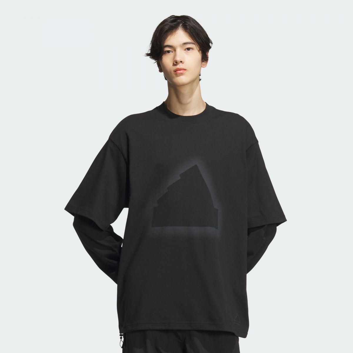 Мужской свитшот adidas FUTURE STYLE LONG-SLEEVE TOP черный фото