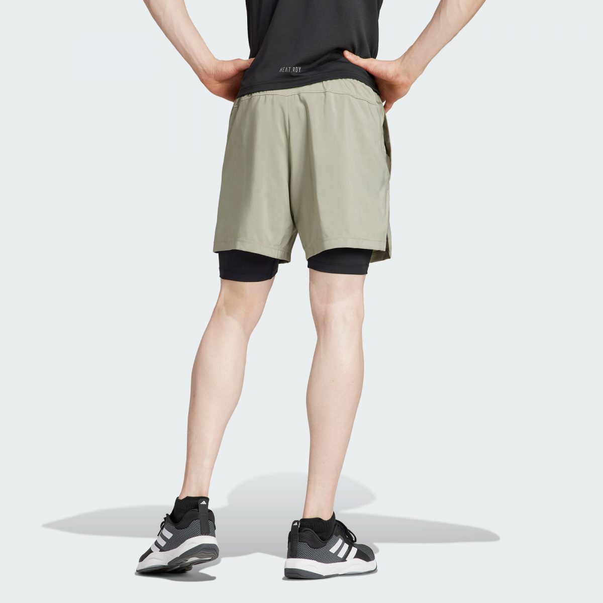 Мужские шорты adidas GYM+ TRAINING 2-IN-1 SHORTS IR8598 фотография