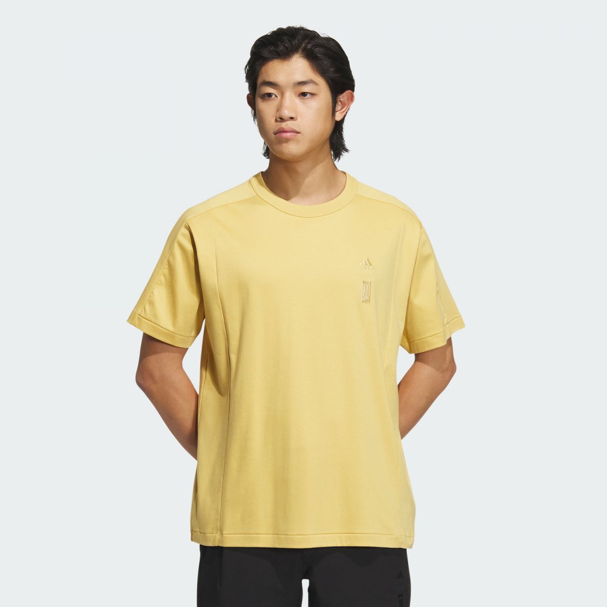 Мужская футболка adidas WUJI COOL TOUCH TEE желтая фото