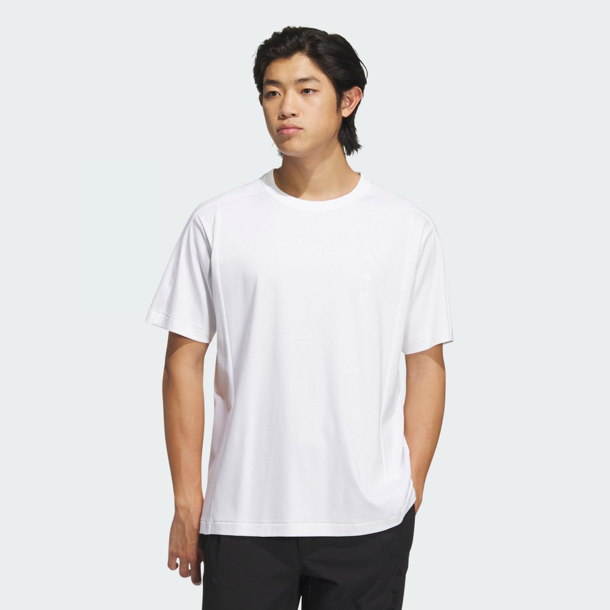 Мужская футболка adidas WUJI COOL TOUCH TEE белая фото