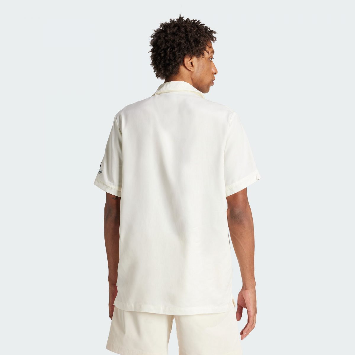 Мужская рубашка adidas LEISURE BOWLING SHIRT белая фотография