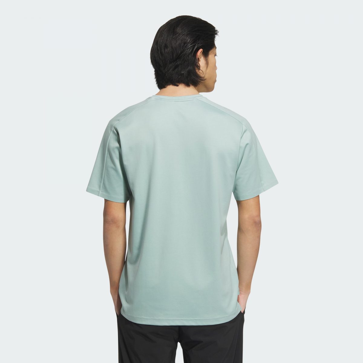Мужская футболка adidas COOL FEELING SHORT SLEEVE T-SHIRT зеленая фотография