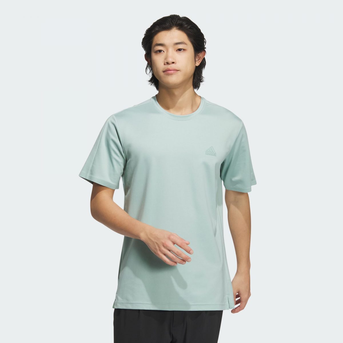 Мужская футболка adidas COOL FEELING SHORT SLEEVE T-SHIRT зеленая фото