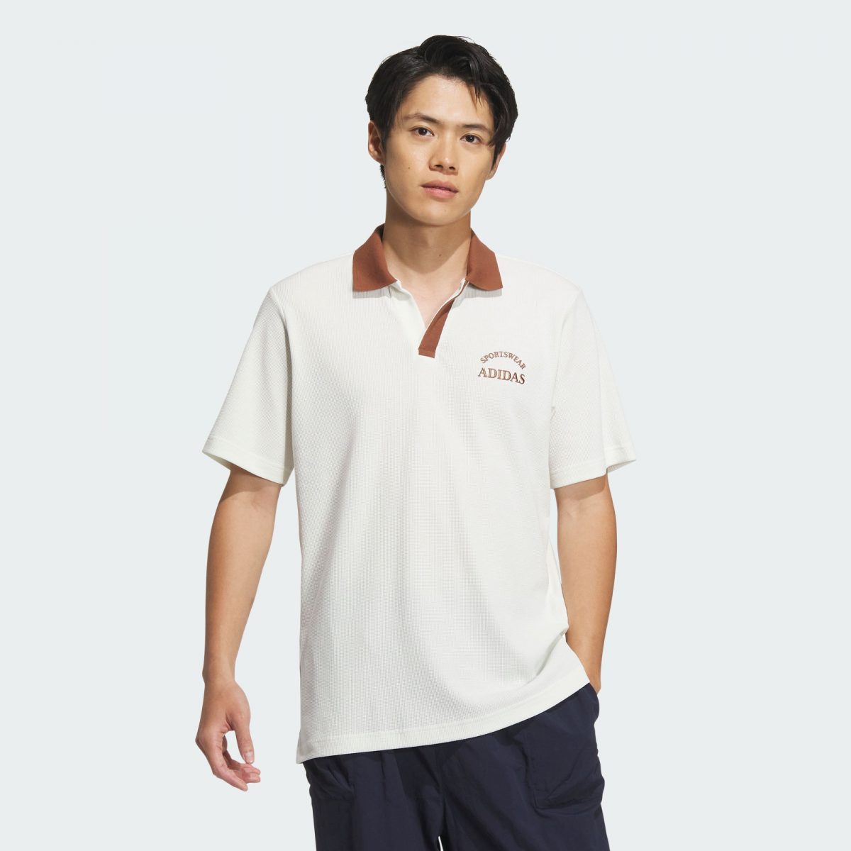 Мужская футболка adidas VERBIAGE POLO TEE фото