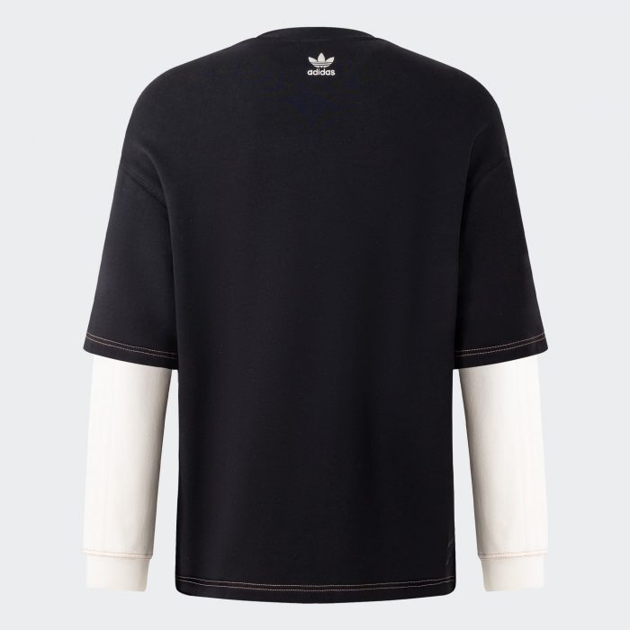 Свитшот adidas CITY SKATE FAUX TWO-IN-ONE CREW TOP