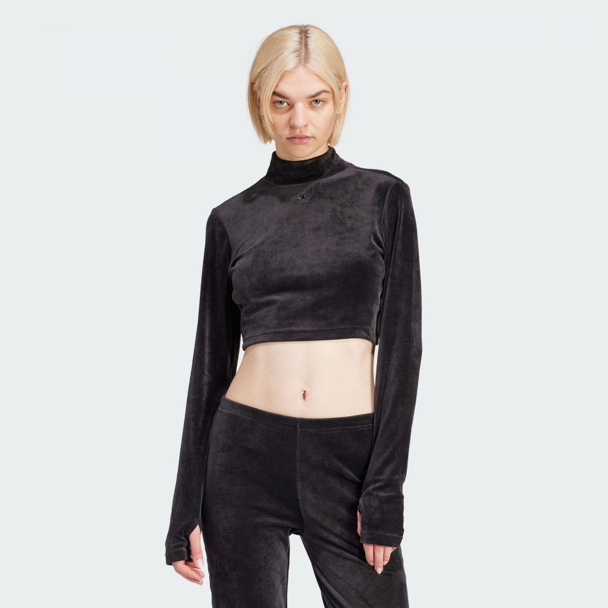 Crop top adidas noir best sale