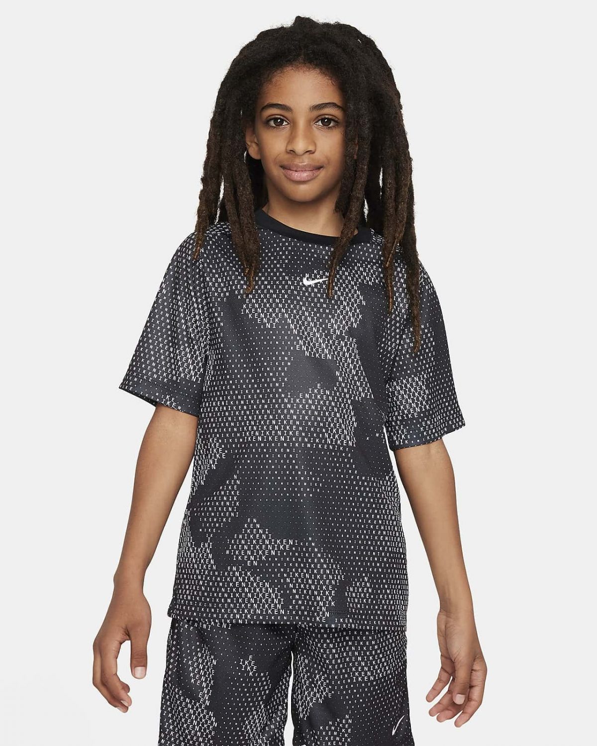 Детская рубашка Nike Multi черная фото