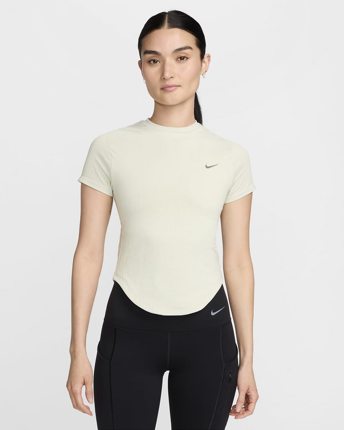 Женский топ Nike Running Division серый фото