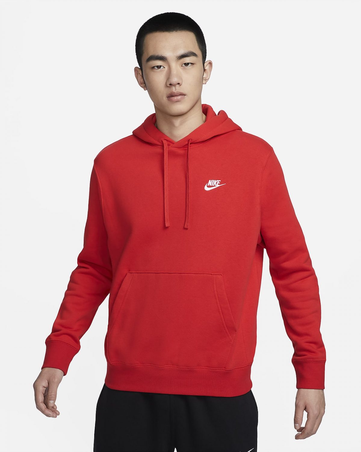 Мужская толстовка Nike Sportswear Club Fleece белая фото