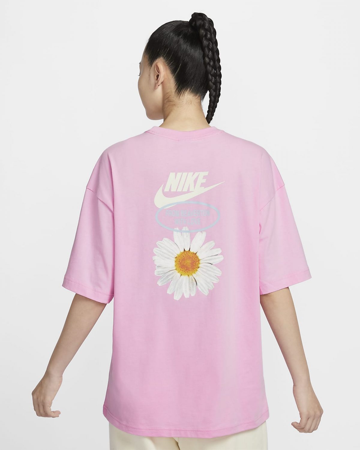 Женская футболка Nike Sportswear розовая фото