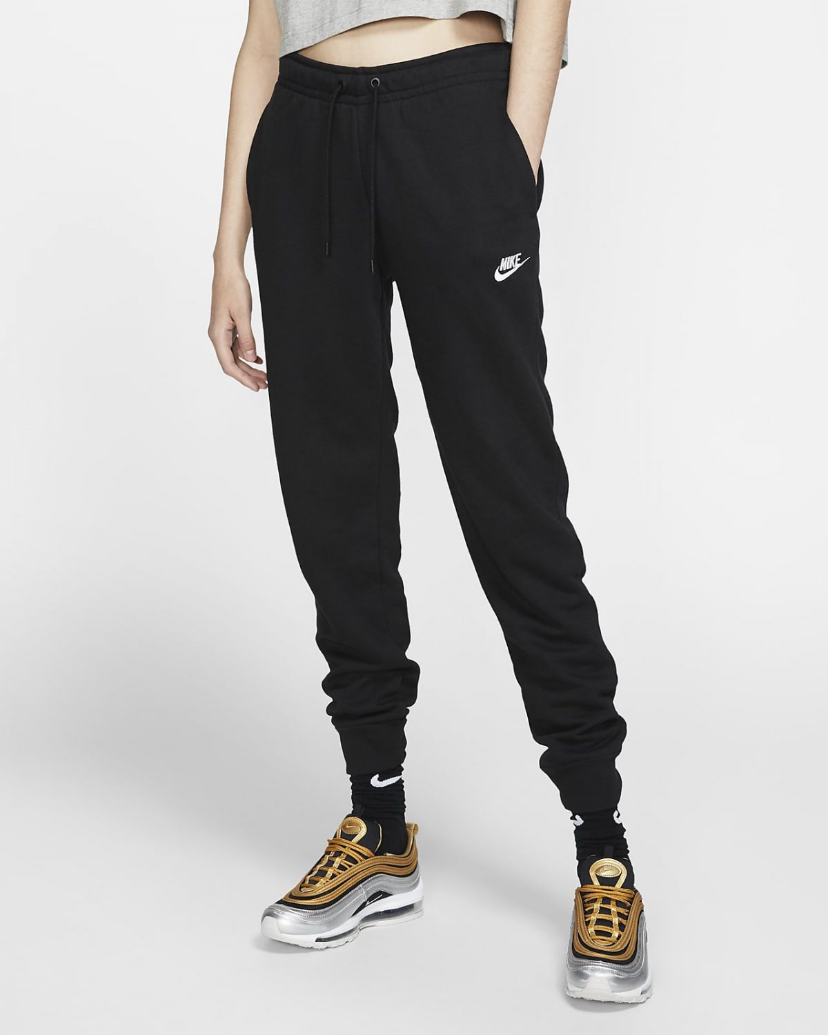 Женские брюки Nike Sportswear Essential черные фото
