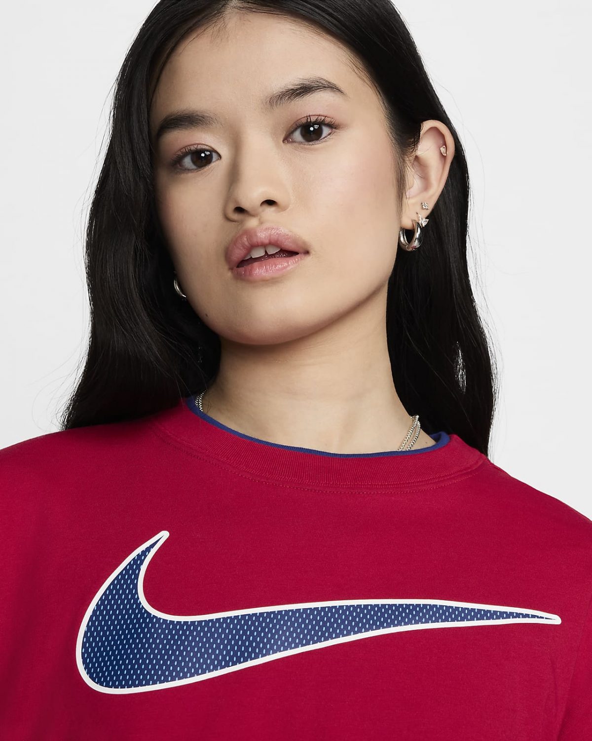 Burgundy nike crewneck best sale