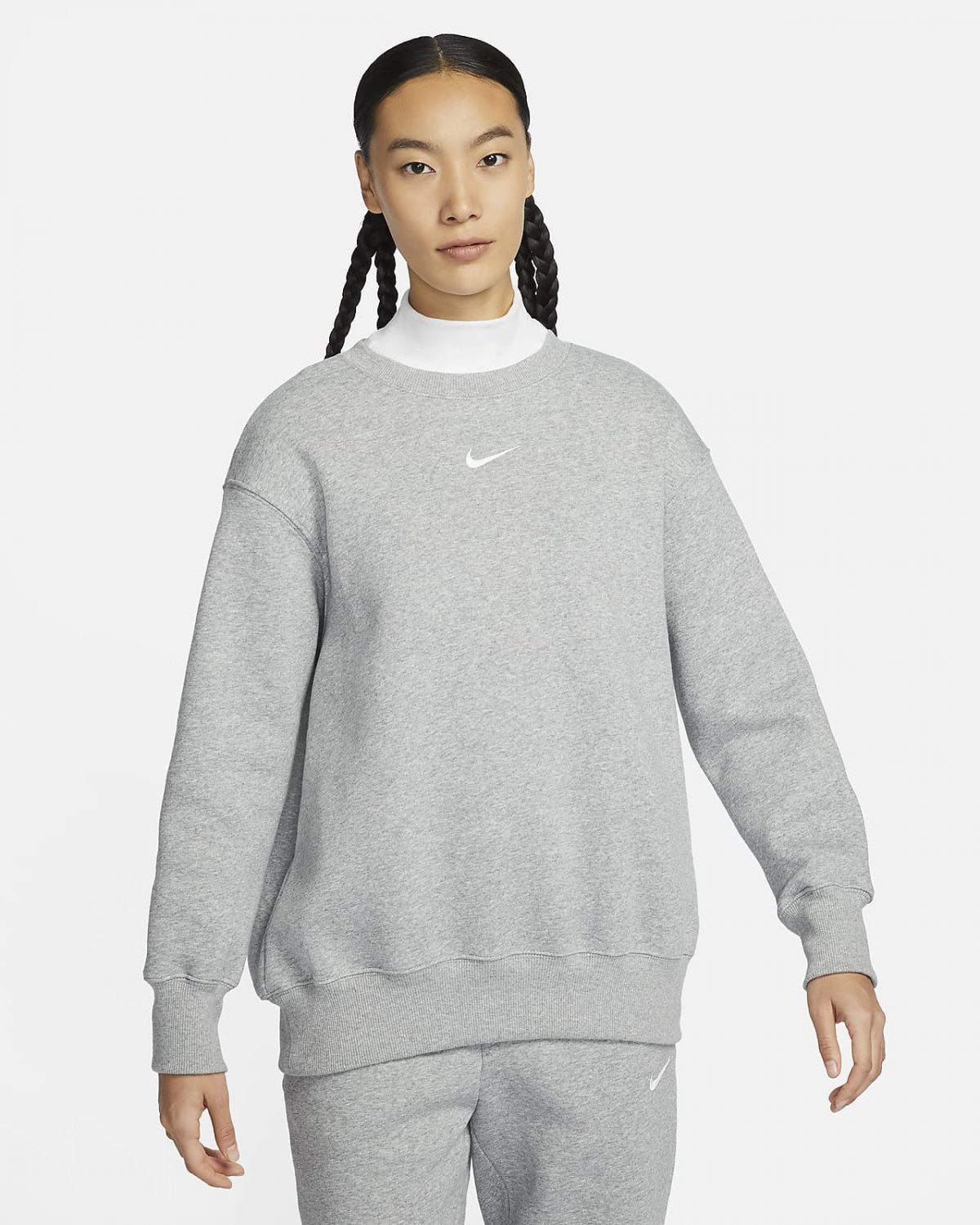 Женский свитшот Nike Sportswear Phoenix Fleece серый фото