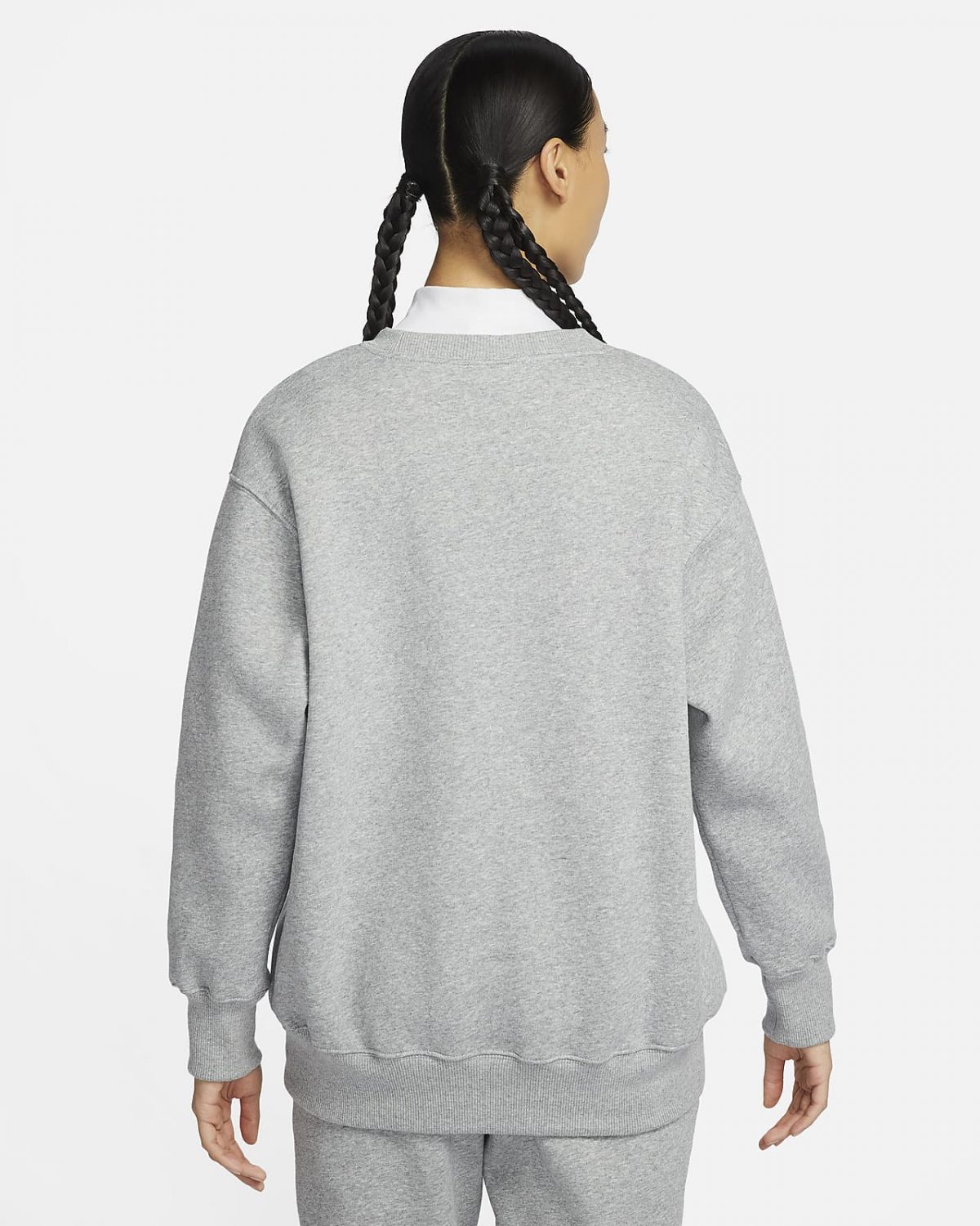 Женский свитшот Nike Sportswear Phoenix Fleece серый фотография
