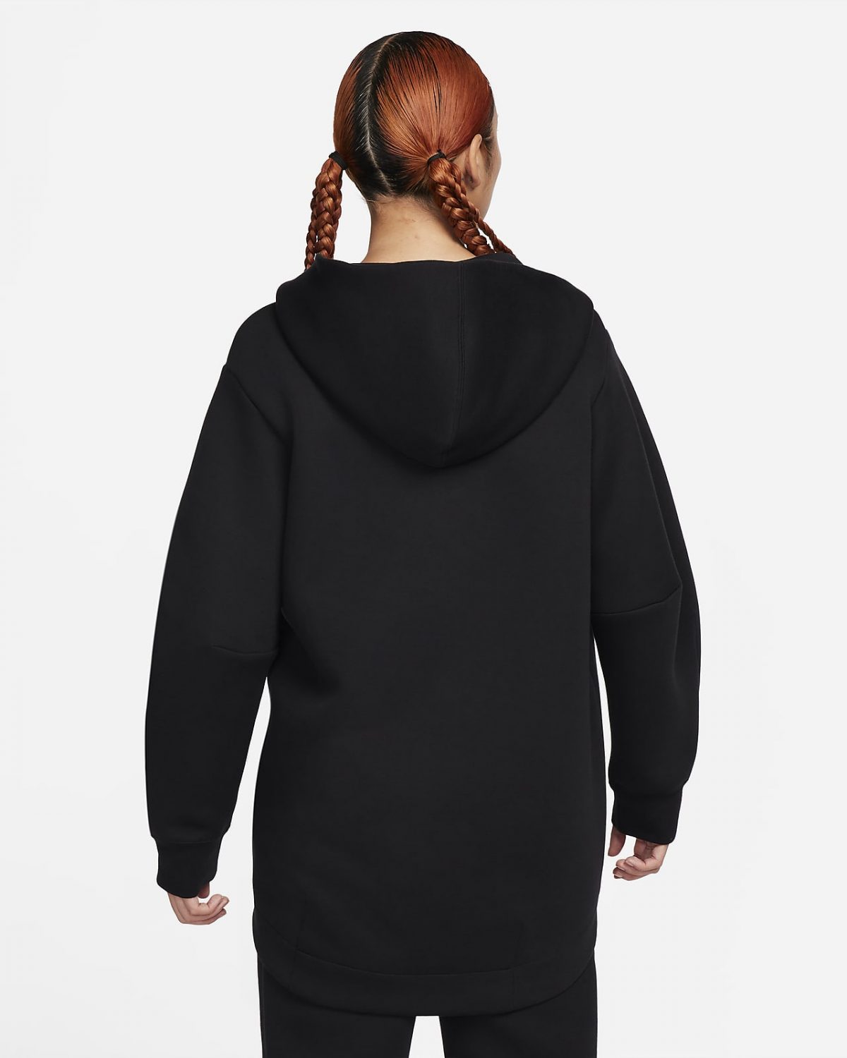 Женская толстовка Nike Sportswear Tech Fleece черная фотография