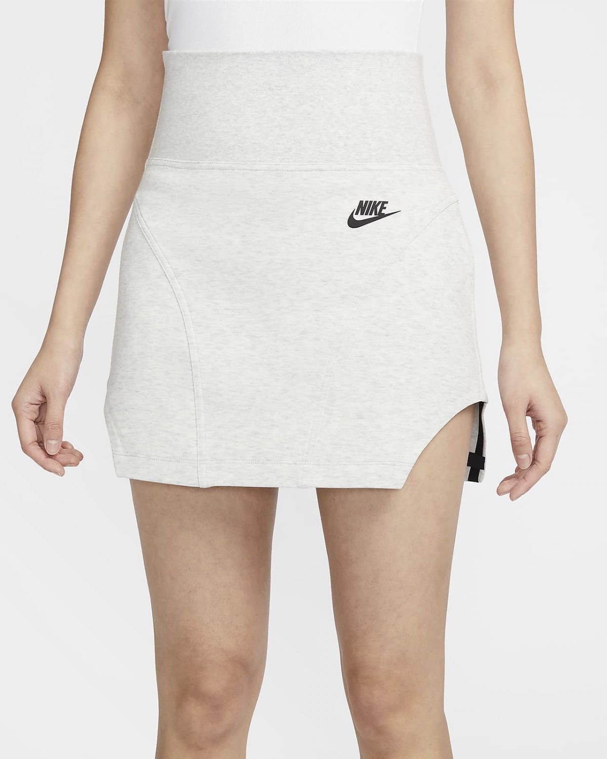 Женская юбка Nike Sportswear Tech Fleece черная фотография