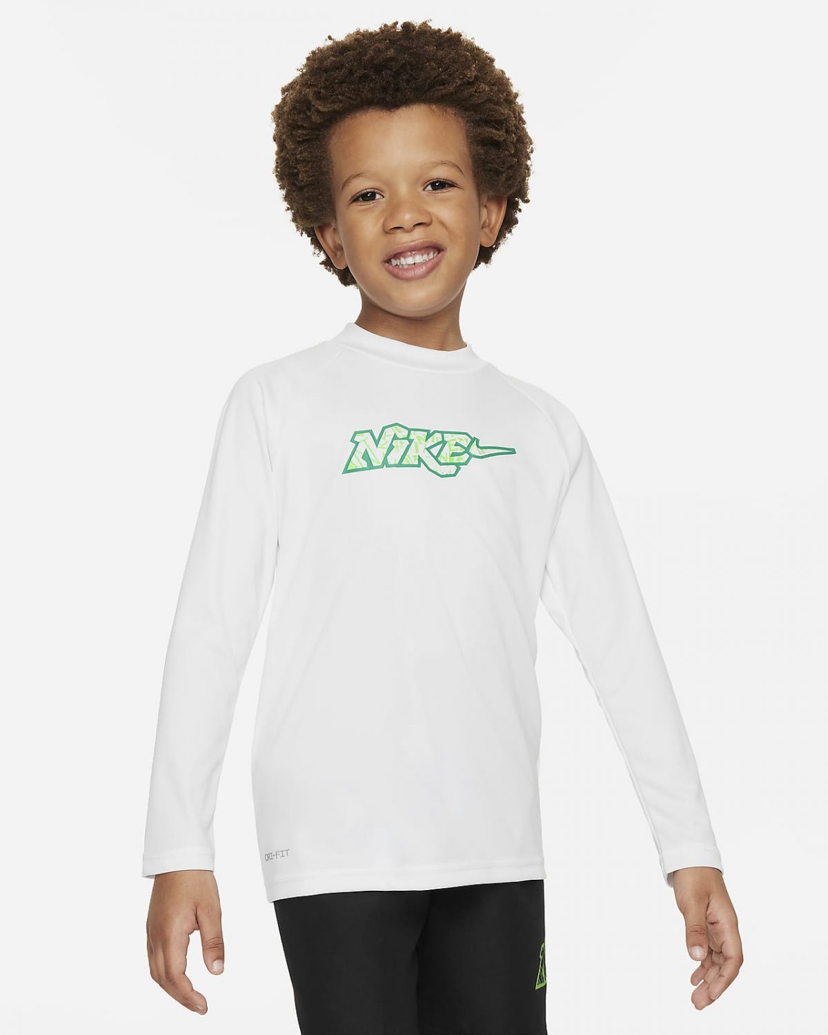 Детский свитшот Nike Swim зеленый фото