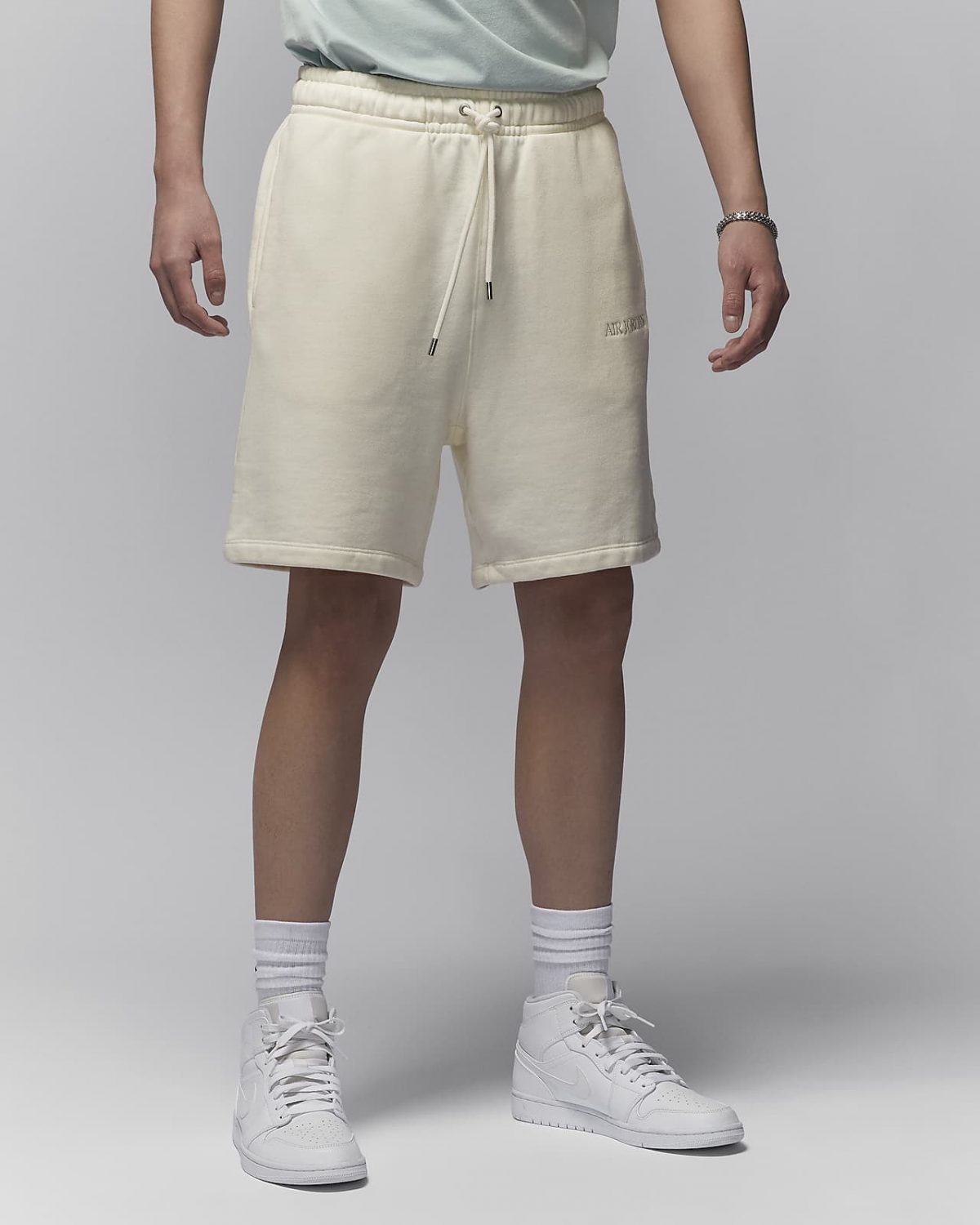 Мужские шорты nike Air Jordan Wordmark белые фото