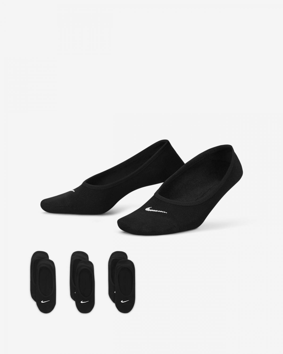 Женские носки Nike Everyday Lightweight черные фото