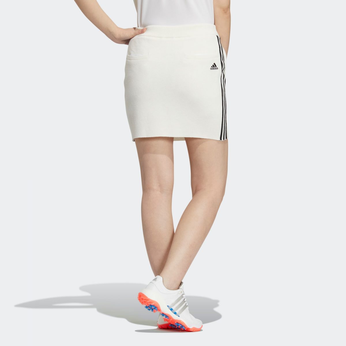 Женская юбка adidas 3-STRIPES SWEATER SKIRT Белая фотография