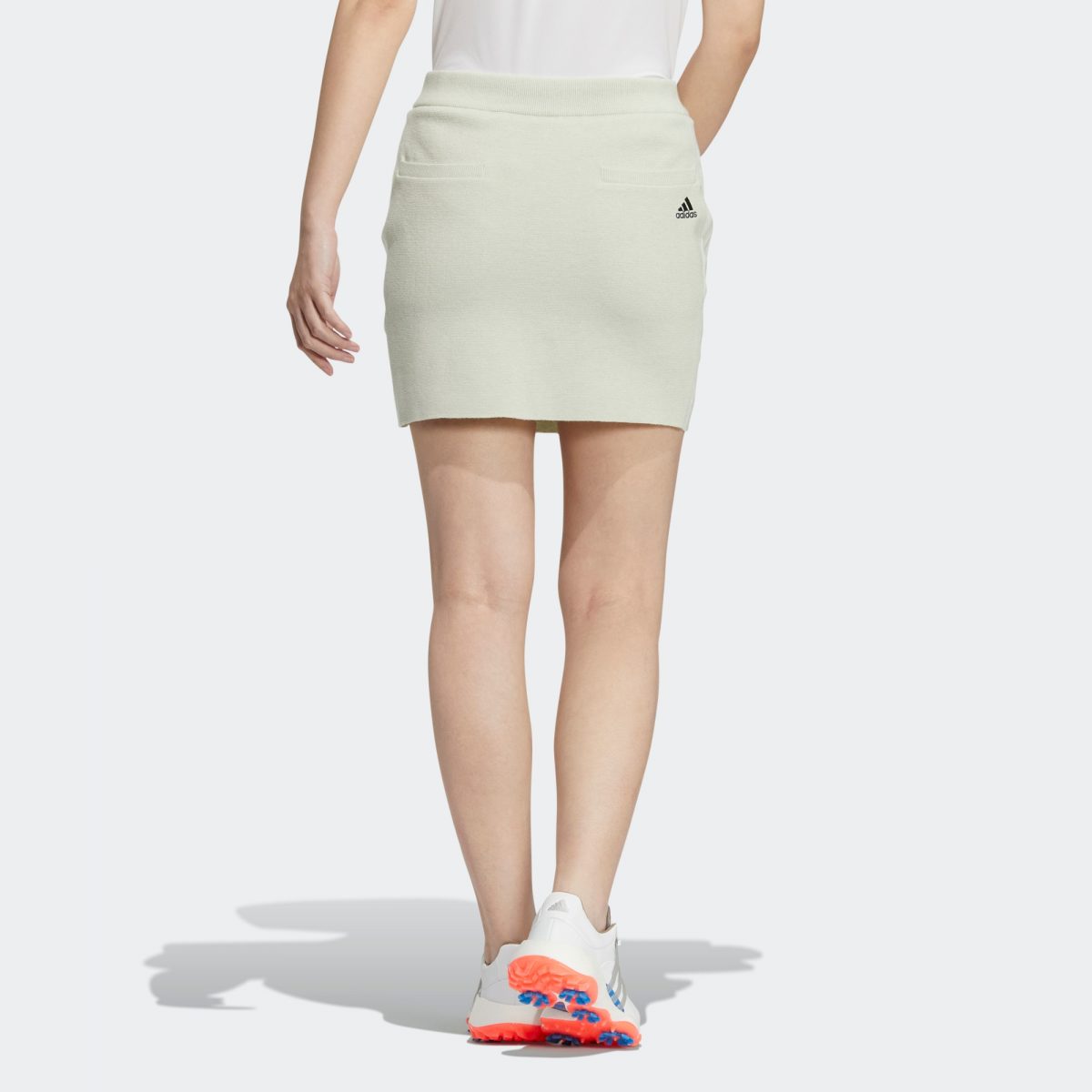 Женская юбка adidas 3-STRIPES SWEATER SKIRT Зеленая фотография