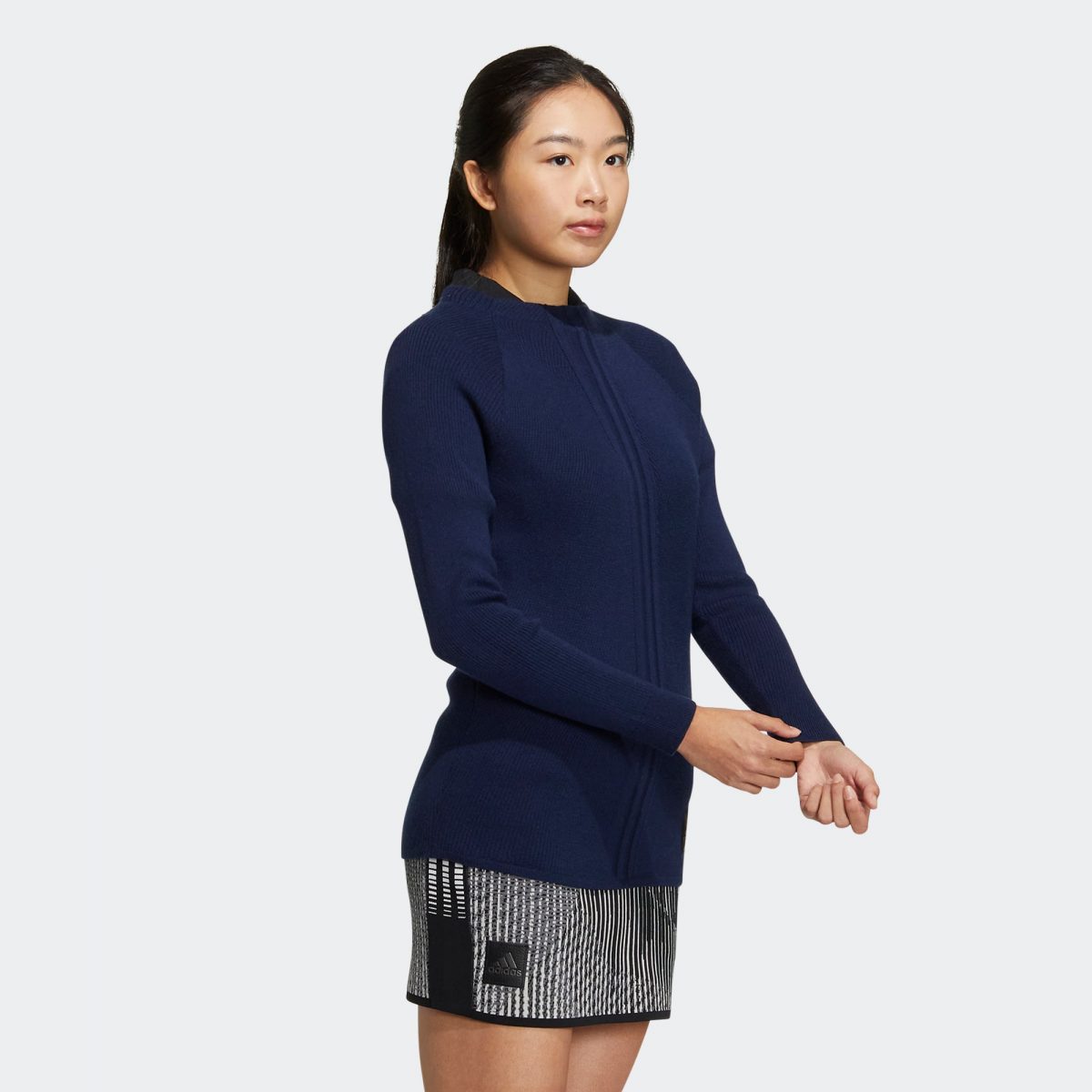Женский пуловер adidas STATEMENT BLENDED CASHMERE SWEATER Синий