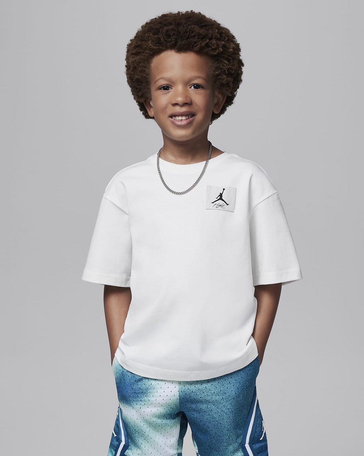 Детская футболка nike Jordan MJ Flight Essentials белая фото