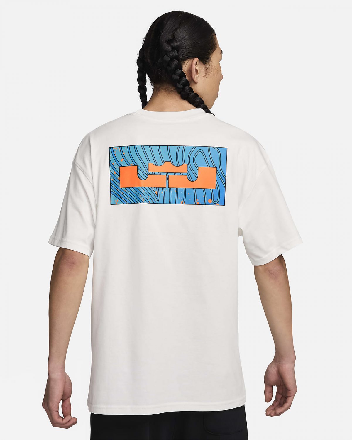 Мужская футболка nike LeBron белая фотография