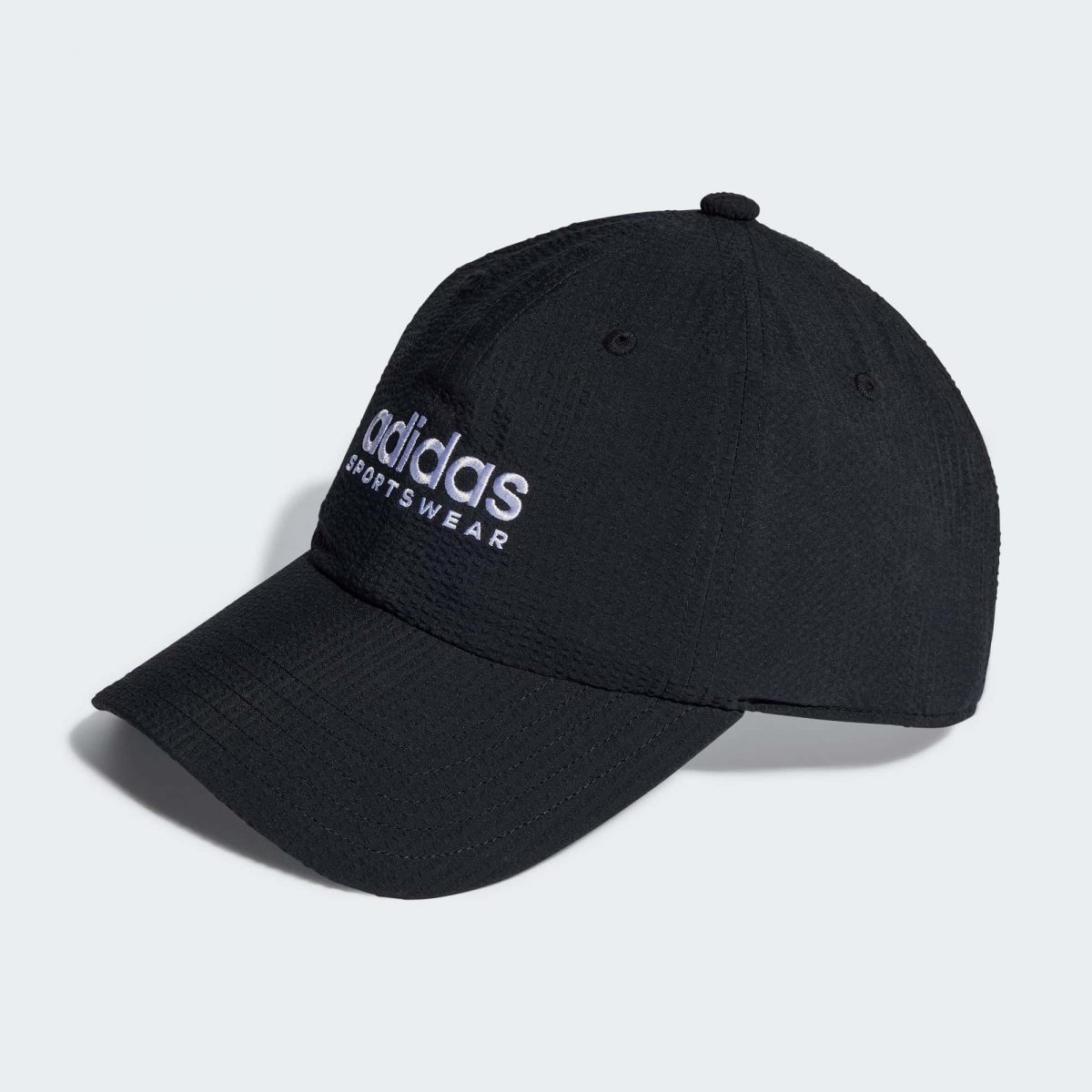 Кепка adidas SEERSUCKER DAD CAP черно-белая фото