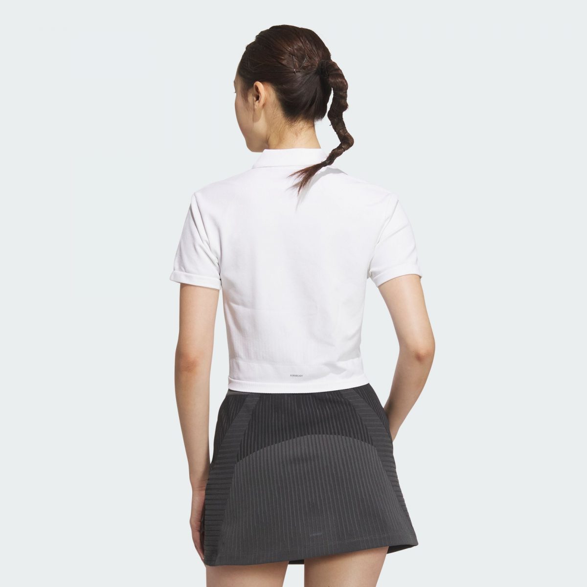 Женская футболка adidas SEAMLESS POLO SHIRT белая фотография