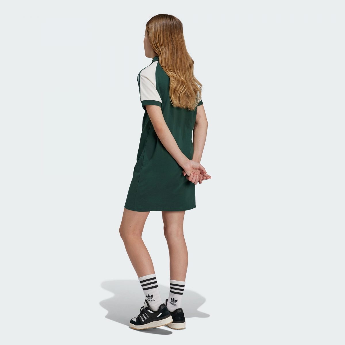 Детская рубашка adidas POLO DRESS WITH COLORBLOCK фотография