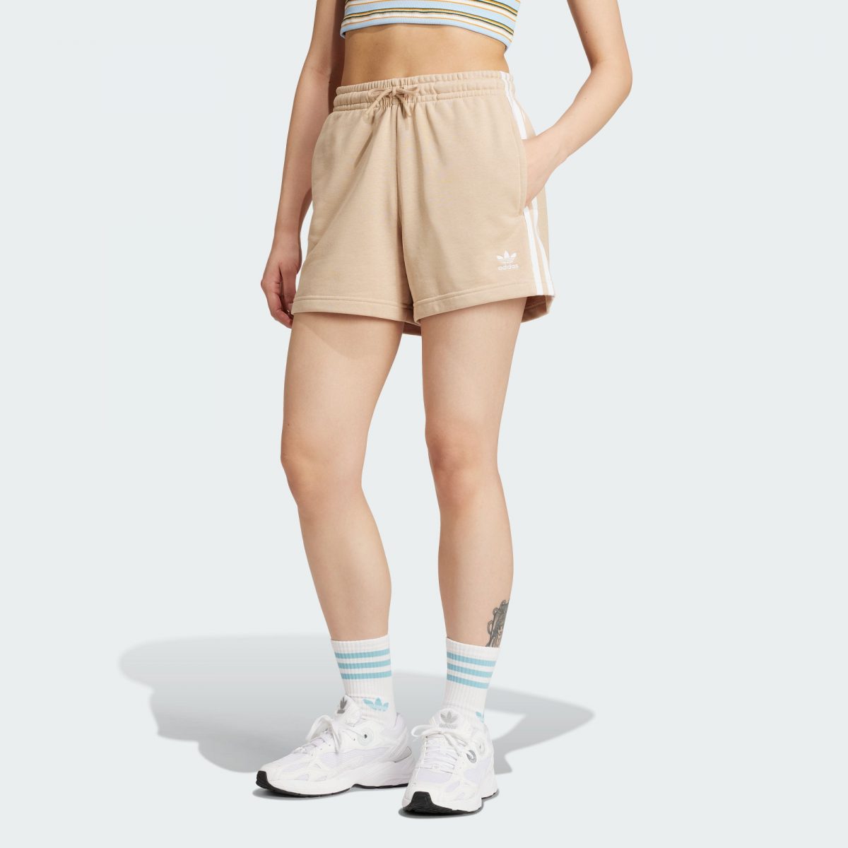 Женские шорты adidas 3-STRIPES FRENCH TERRY SHORTS фото