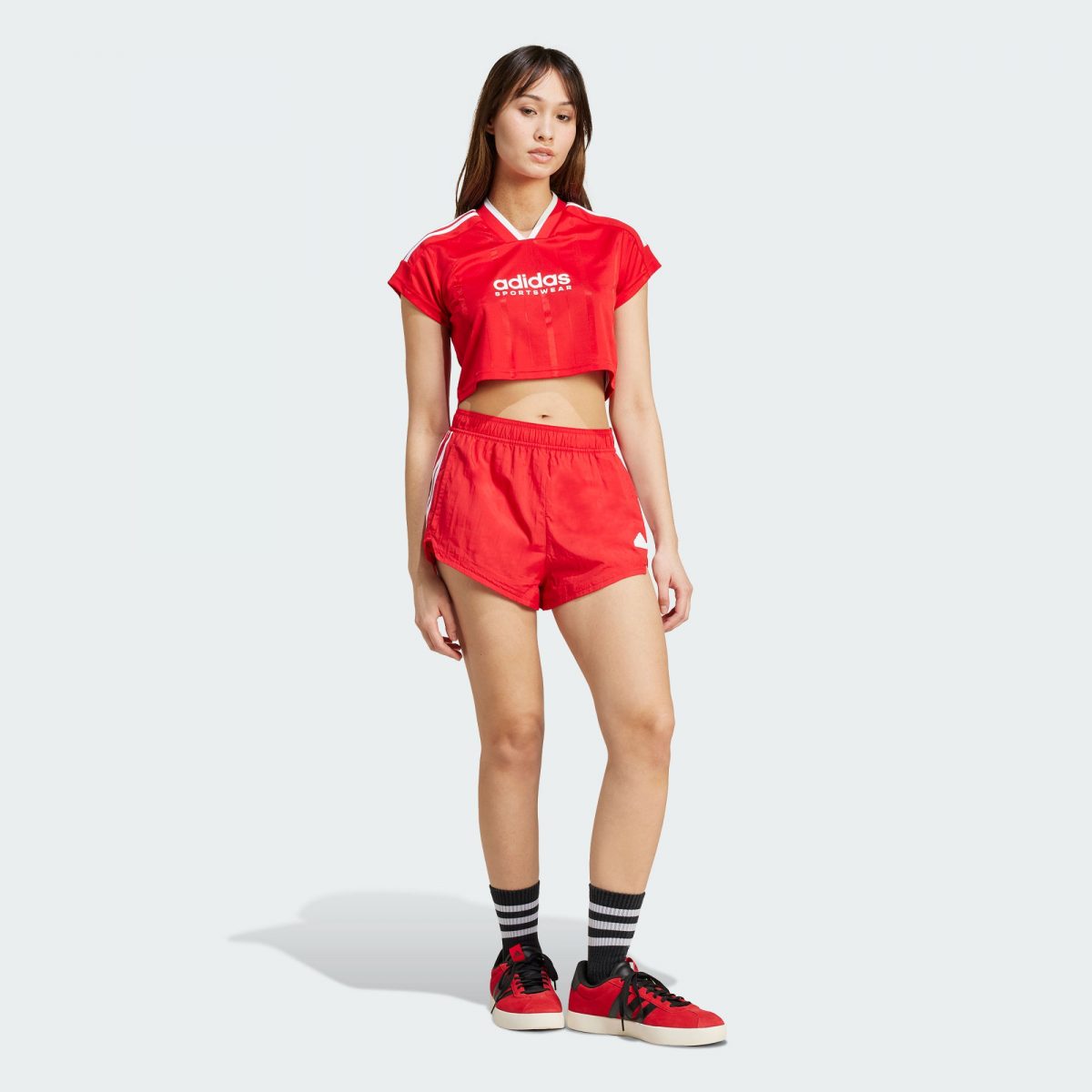 Женская футболка adidas TIRO CUT 3-STRIPES CROP JERSEY IZ2084