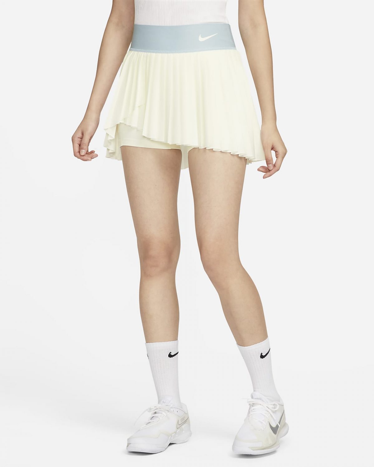 Женская юбка NikeCourt Advantage синяя фото