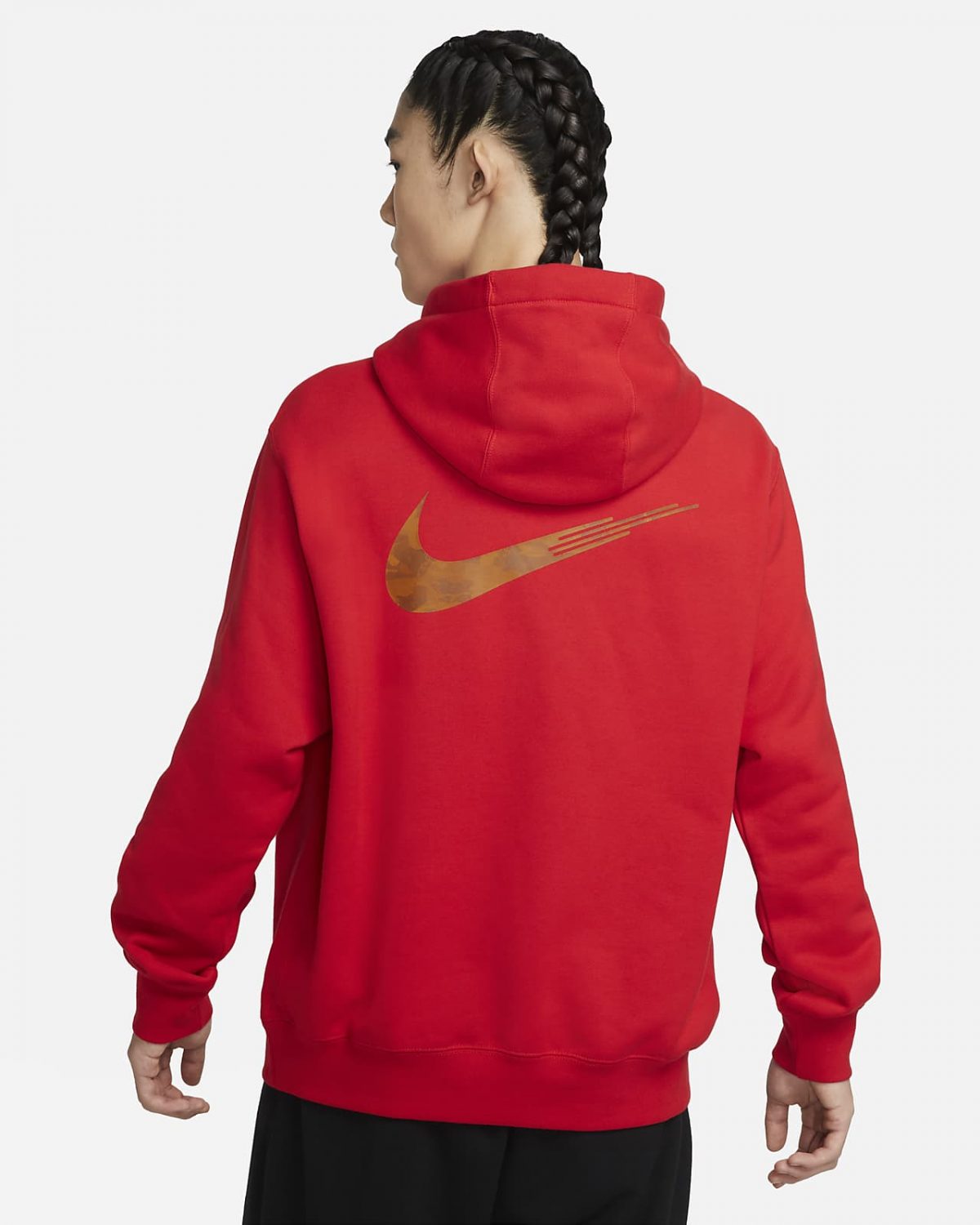 Мужская толстовка Nike Sportswear красная фотография