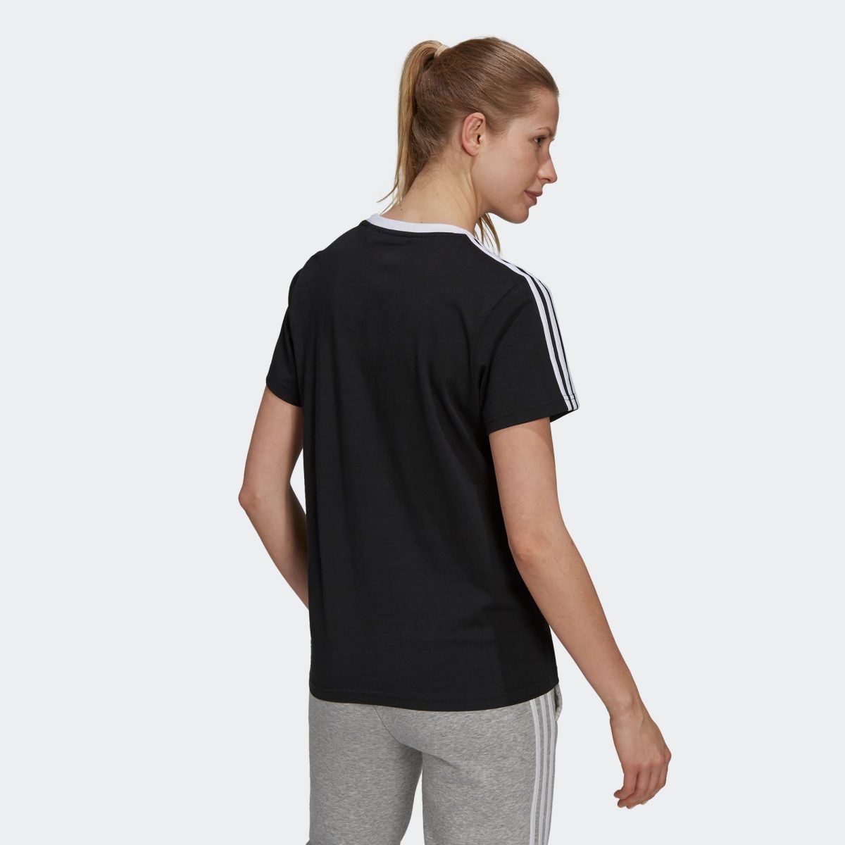 Женская футболка adidas ESSENTIALS 3-STRIPES TEE фотография