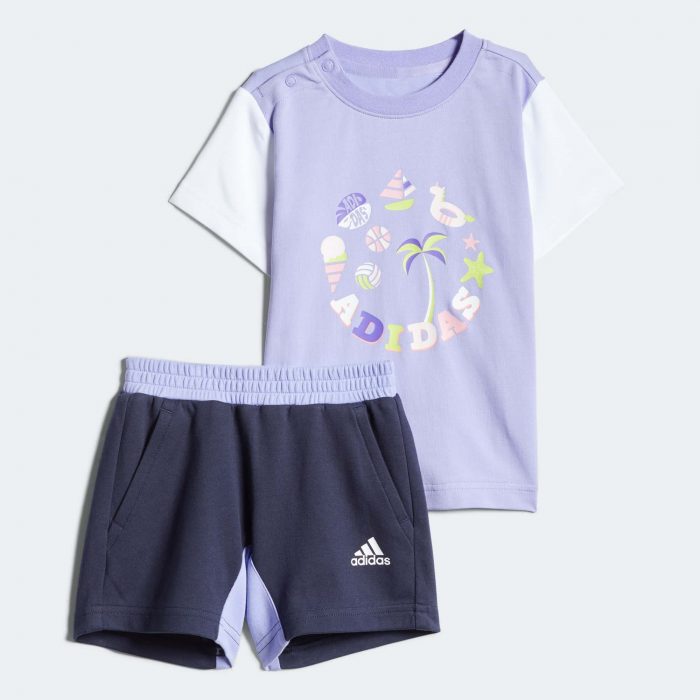 Детские шорты adidas Tee-and-Shorts Set