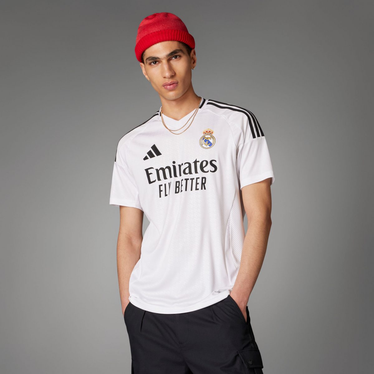 Мужская футболка adidas REAL MADRID 24/25 HOME JERSEY Белая фото