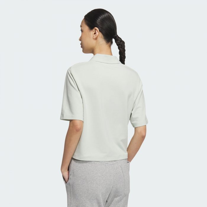 Женская футболка adidas LOUNGE SHORT SLEEVE POLO SHIRT
