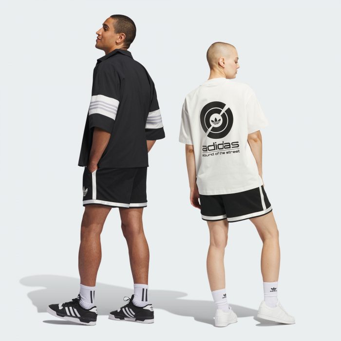 Шорты adidas SHORTS Черно-белые
