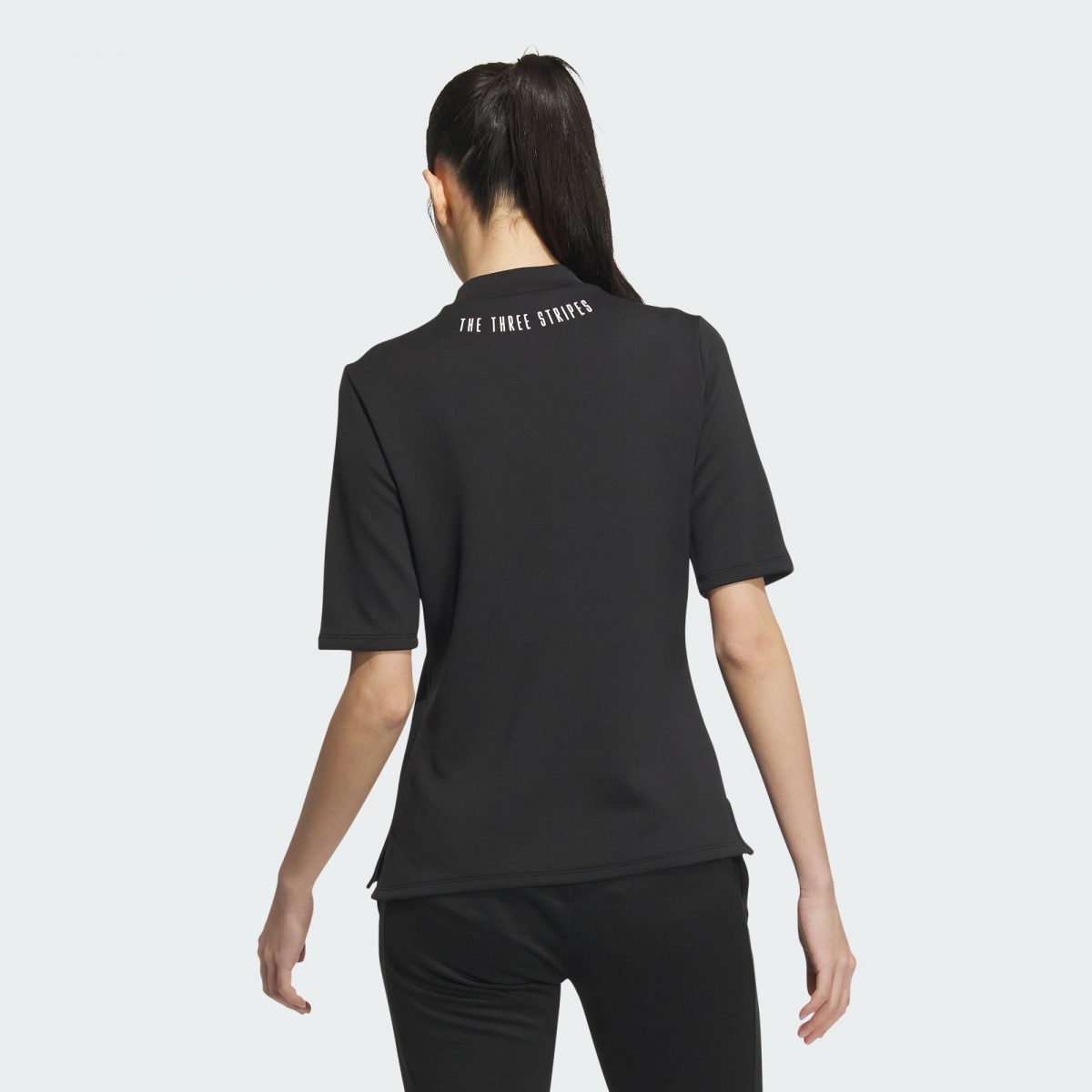 Женская футболка adidas MOCK NECK HALF SLEEVE POLO SHIRT фотография