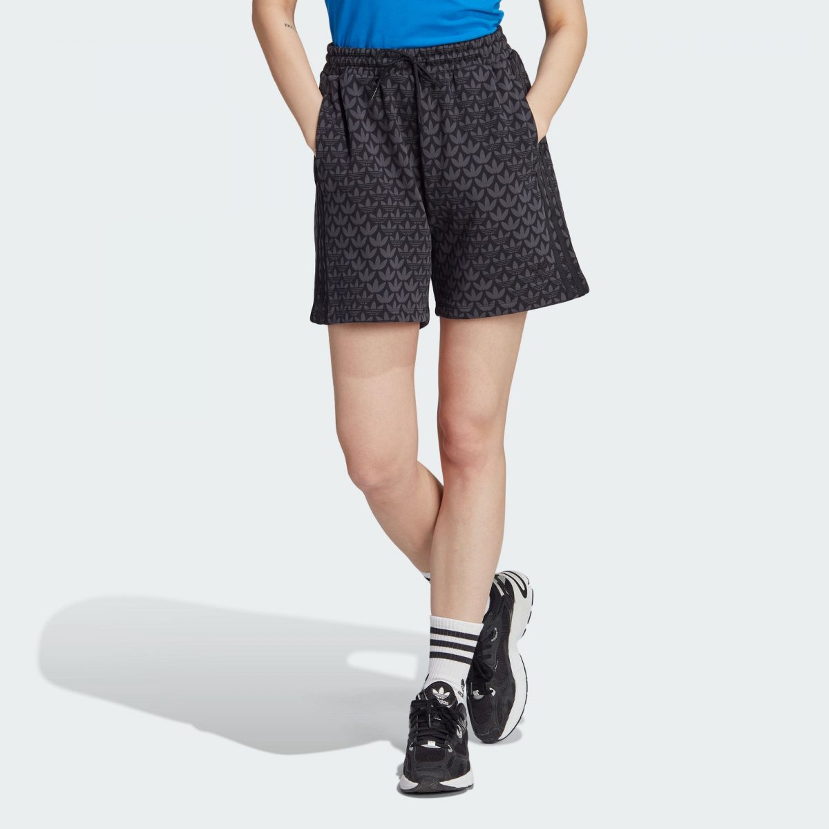 Женские шорты adidas TREFOIL MONOGRAM SHORTS