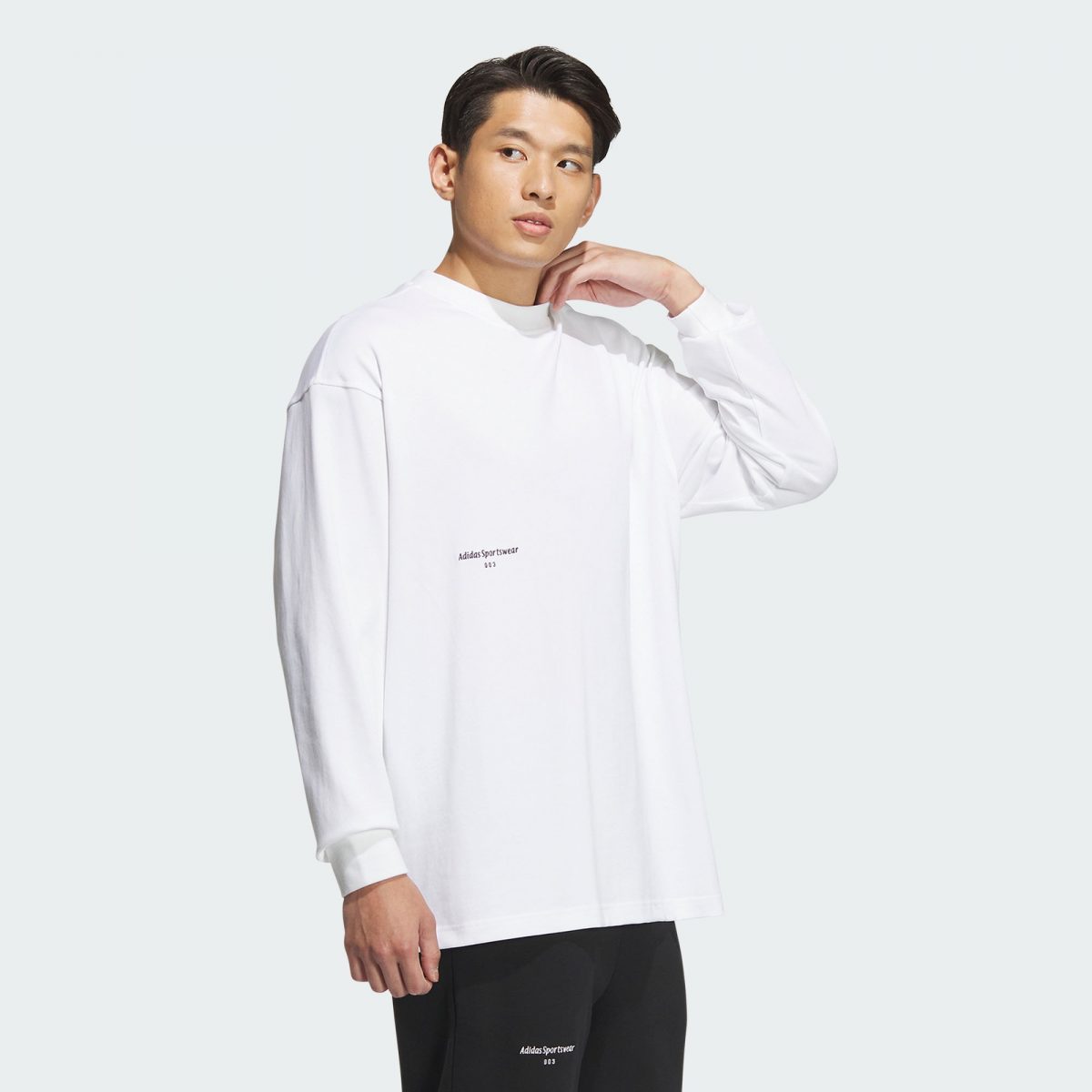 Мужская футболка adidas SMALL LOGO LONG SLEEVE TEE