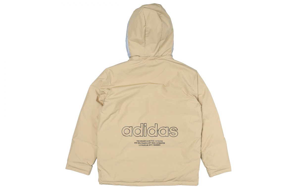 Пуховик мужской adidas originals Logo хаки фотография